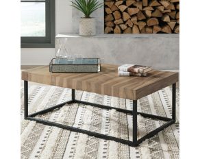 Bellwick Coffee Table in Natural and Black