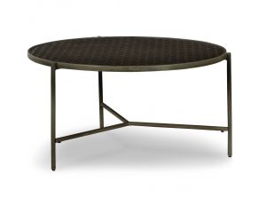 Doraley Round Coffee Table in Brown and Gray