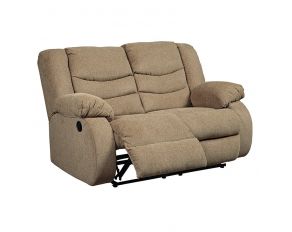 Ashley Furniture Tulen Reclining Loveseat in Mocha