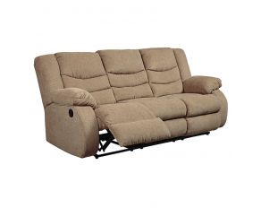 Ashley Furniture Tulen Reclining Sofa in Mocha