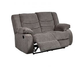 Ashley Furniture Tulen Reclining Loveseat in Gray