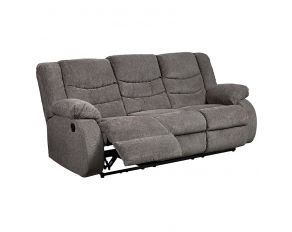 Ashley Furniture Tulen Reclining Sofa in Gray