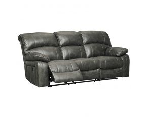 Ashley Furniture Dunwell Power Recliner Sofa in Steel