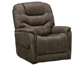 Ashley Furniture Ballister Power Lift Recliner in Gunmetal