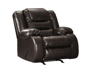 Ashley Furniture Vacherie Rocker Recliner in Chocolate