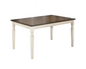 Ashley Furniture Whitesburg Rectangular Table in Brown/Cottage White