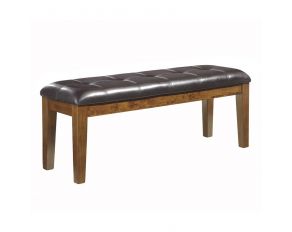 Ashley Furniture Ralene Large Upholstered Bench in Medium Brown