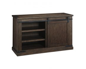 Ashley Furniture Budmore Medium TV Stand in Rustic Brown