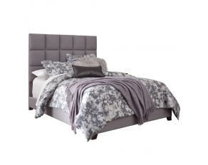 Ashley Furniture Dolante Upholstered Bed in Grey, Queen