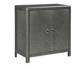 Rock Ridge 2 Door Accent Cabinet in Gunmetal