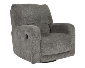 Ashley Furniture Wittlich Swivel Glider Recliner in Slate