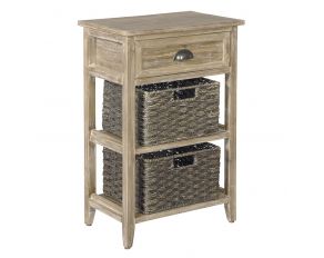 Ashley Furniture Oslember Accent Table in Light Brown