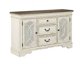 Ashley Furniture Realyn Dining Server in Chipped White