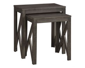 Emerdale Set of 2 Accent Table in Gray