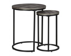 Briarsboro Occasional Accent Table Set in Black and Gray