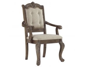 Charmond Dining Arm Chair in Brown