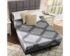 12 Inch Ashley Hybrid California King Mattress in Gray