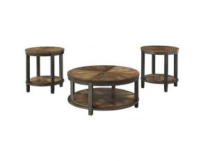 Roybeck Occasional Table Set in Light Brown Bronze