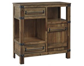 Roybeck Accent Cabinet in Light Brown Bronze