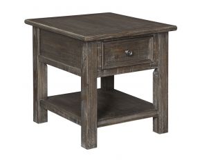 Wyndahl End Table in Rustic Brown