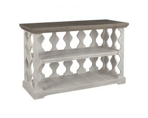 Havalance Sofa Console Table in Gray and White