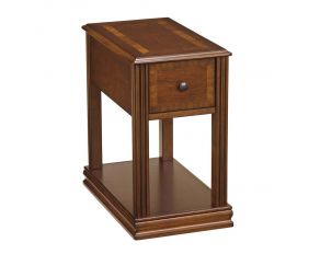 Ashley Furniture Breegin Chair Side End Table in Brown