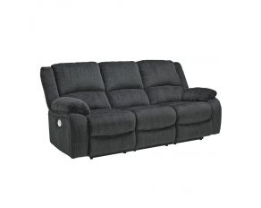 Draycoll Power Reclining Sofa in Slate