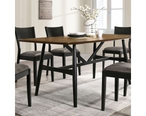 Oberwil Dining Set in Antique Oak and Black