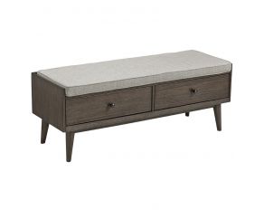 Chetfield Storage Bench in Beige Brown