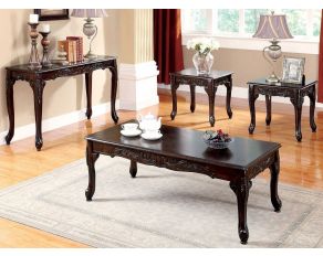 Cheshire Occasional Table Set in Dark Cherry