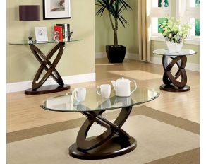 Atwood II Occasional Table Set in Dark Walnut