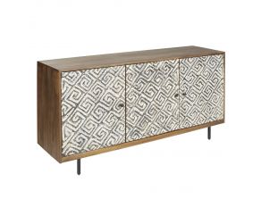 Kerrings Accent Cabinet in Brown Black White