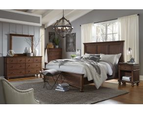 Oxford Traditional Panel Bedroom Set in Whiskey Brown
