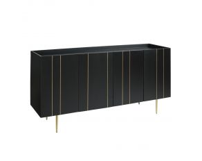Brentburn Accent Cabinet in Black and Gold