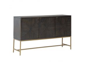 Elinmore Accent Cabinet in Brown and Gold