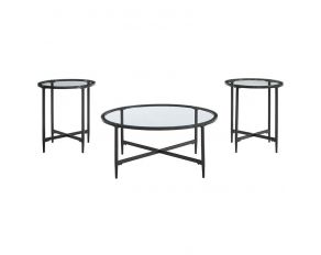 Stetzer Set of 3 Occasional Table in Black