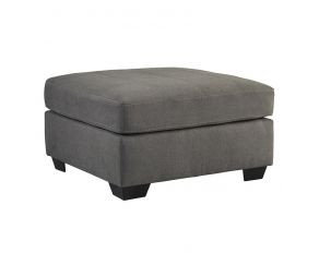 Maier Oversized Accent Ottoman in Charcoal