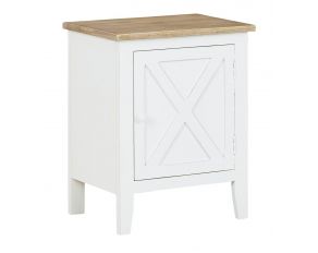 Gylesburg Accent Cabinet in White and Brown