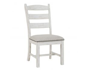 Valebeck Dining Chair in Beige and White