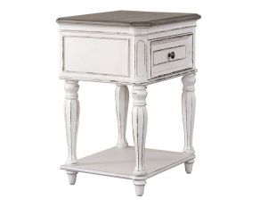 Liberty Furniture Magnolia Manor Leg Nightstand in Antique White