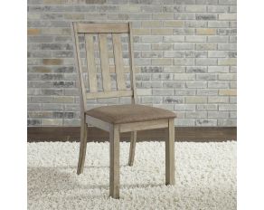 Liberty Furniture Sun Valley Slat Back Side Chair in Sandstone