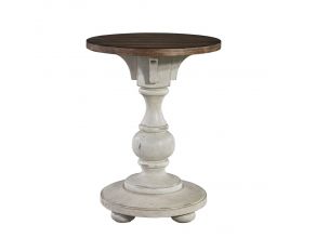 Liberty Furniture Morgan Creek Chair Side Table in Antique White