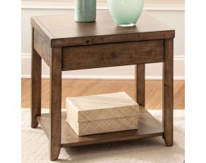 Liberty Furniture Mitchell End Table in Nutmeg