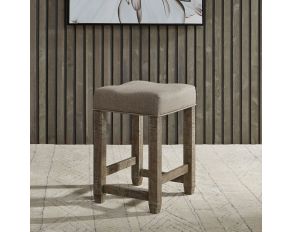 Parkland Falls Console Stool in Weathered Taupe Finish