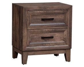 Ridgecrest 2 Drawer Nightstand in Cobblestone Finish