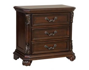 Liberty Furniture Messina Estates 3 Drawer Nightstand in Cognac