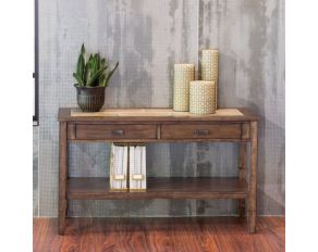 Liberty Furniture Mesa Valley Sofa Table in Tobacco