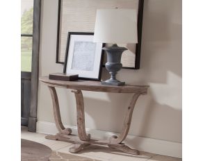 Liberty Furniture Greystone Mill Sofa Table in Stone White Wash