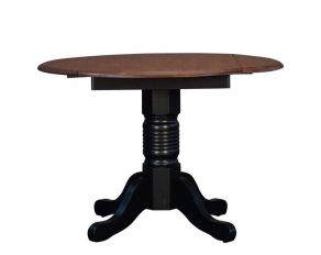 A-America British Isles Dropleaf Table in Oak & Black