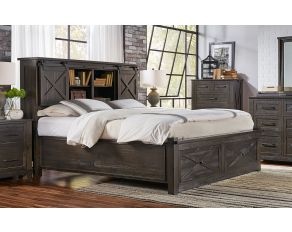 A-America Sun Valey King Storage Bed with Footboard Bench